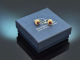 Vienna, circa 1965! Pretty garnet earrings in 585 gold