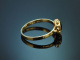 Vienna, circa 1965! A lovely garnet ring in 585 gold