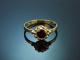 Vienna, circa 1965! A lovely garnet ring in 585 gold