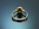 Vienna, circa 1965! A lovely garnet ring in 585 gold