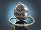 Birmingham 1973! Sch&ouml;ner gro&szlig;er Medaillon Anh&auml;nger mit Kette aus Sterling Silber