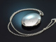 Birmingham 1973! Sch&ouml;ner gro&szlig;er Medaillon Anh&auml;nger mit Kette aus Sterling Silber
