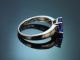 Munich, circa 1990! A fine tanzanite ring in 950 platinum