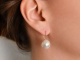 From our workshop! Delicate cultured pearl drop earrings in 585 gold