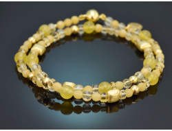 Lemon Sorbet! Fancy Armband mit Citrin Calcit Achat und...