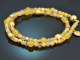 Lemon Sorbet! Fancy Armband mit Citrin Calcit Achat und Silber 925 vergoldet