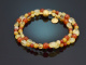 Colours of the Sun! Fancy Armband aus Citrin Karneol Bernstein Silber 925 vergoldet