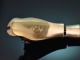 Schlesien 1836! Feinster Schlangen Armreif mit Diamanten und Emaille aus Gold 585