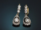 Um 1910! Feinste Belle Epoque Diamant Ohrringe aus Gold 585 und Platin