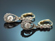 Um 1910! Feinste Belle Epoque Diamant Ohrringe aus Gold 585 und Platin