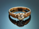 S&uuml;ddeutsch um 1900! H&uuml;bscher Ring mit 0,4 ct Altschliff Diamant aus Gold 585