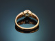 S&uuml;ddeutsch um 1900! H&uuml;bscher Ring mit 0,4 ct Altschliff Diamant aus Gold 585