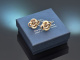 Linz circa 1880! Pretty traditional costume knotted earrings in delicately gold-plated silver