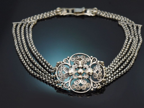 Linz um 1910! H&uuml;bsche Trachten Kropf Kette aus Silber 800