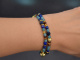 Colours of Morocco! Fancy Armband aus Lapislazuli Citrin Sodalith Achat Granat und vergoldetem Silber