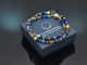 Colours of Morocco! Fancy Armband aus Lapislazuli Citrin Sodalith Achat Granat und vergoldetem Silber