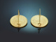 Pretty traditional-style coin earrings made from gold-plated silver