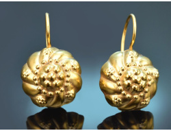 Circa 1930! Pretty traditional-style earrings made from...
