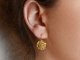 Circa 1930! Pretty traditional-style earrings made from 800 gold-plated silver