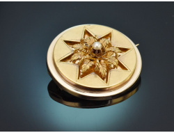 S&uuml;ddeutsch um 1860! Sch&ouml;ne Biedermeier Brosche...