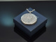 England um 1930! H&uuml;bscher runder Medaillon Anh&auml;nger mit Kette aus Sterlingsilber