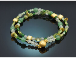 Vivid Green! Fancy Edelstein Armband mit Peridot...