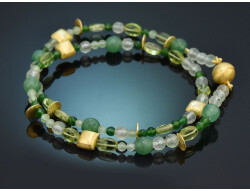 Vivid Green! Fancy Edelstein Armband mit Peridot...