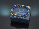Colours of Morocco! Fancy Armband aus Saphir Lapislazuli Citrin Achat Granat und vergoldetem Silber