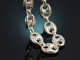 Italien um 1990! Sch&ouml;ne Statement Schiffsanker Kette aus Silber 925