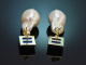 Modern Baroque pearl earrings with lapis lazuli and gold-plated 925 silver