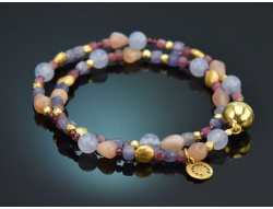 Morning Sky! Armband Turmalin Chalcedon Mondstein...