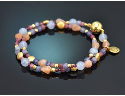 Morning Sky! Armband Turmalin Chalcedon Mondstein...