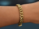 Italien um 1970! Schickes klassisches Panzer Armband aus Gold 750