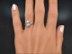 Um 1928! Edler Art Deco Ring mit Diamanten aus Wei&szlig;gold 585