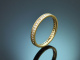 Um 1990! Feiner Diamant Alliance Ring mit 0,8 Carat Brillanten aus Gold 585