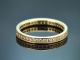 Um 1990! Feiner Diamant Alliance Ring mit 0,8 Carat Brillanten aus Gold 585