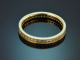 Um 1990! Feiner Diamant Alliance Ring mit 0,8 Carat Brillanten aus Gold 585