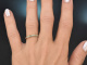 Um 1990! Feiner Diamant Alliance Ring mit 0,8 Carat Brillanten aus Gold 585