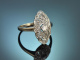 Schw&auml;bsich Gm&uuml;nd um 1930! Sch&ouml;ner Art Deco Diamant Ring aus Wei&szlig;gold 585