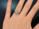 Schw&auml;bsich Gm&uuml;nd um 1930! Sch&ouml;ner Art Deco Diamant Ring aus Wei&szlig;gold 585