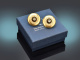 Circa 1890! Vintage earrings featuring diamond roses in 585 gold