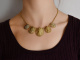 England circa 1890! Rare lava cameo necklace in gold-plated silver