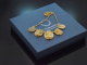 England circa 1890! Rare lava cameo necklace in gold-plated silver