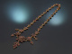 Austria circa 1880! Beautiful garnet necklace made of gold-plated tombac