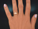 Circa 1890! Antique monogram ring &lsquo;WR&rsquo; in 585 red gold