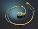 Fine Rose! Edler Turmalin Diamant Anh&auml;nger mit Kette aus Gold 585
