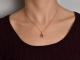 Fine Rose! Edler Turmalin Diamant Anh&auml;nger mit Kette aus Gold 585