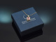 Fine Rose! Edler Turmalin Diamant Anh&auml;nger mit Kette aus Gold 585