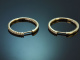 Elegant and classic diamond hoop earrings in 585 gold