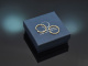 Elegant and classic diamond hoop earrings in 585 gold